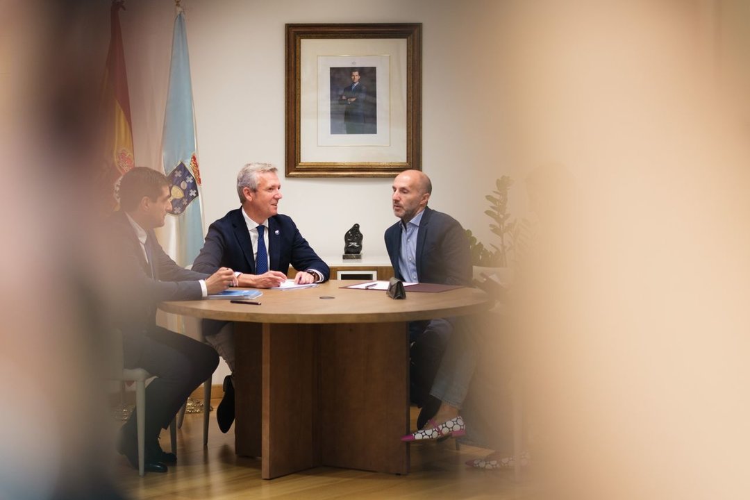 Reunión de la Xunta y del Concello de Ourense, con la presencia de Alfonso Rueda y Gonzalo Pérez Jácome.