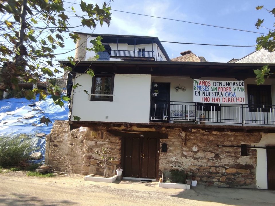 La casa afectada de O Castro, en O Barco.