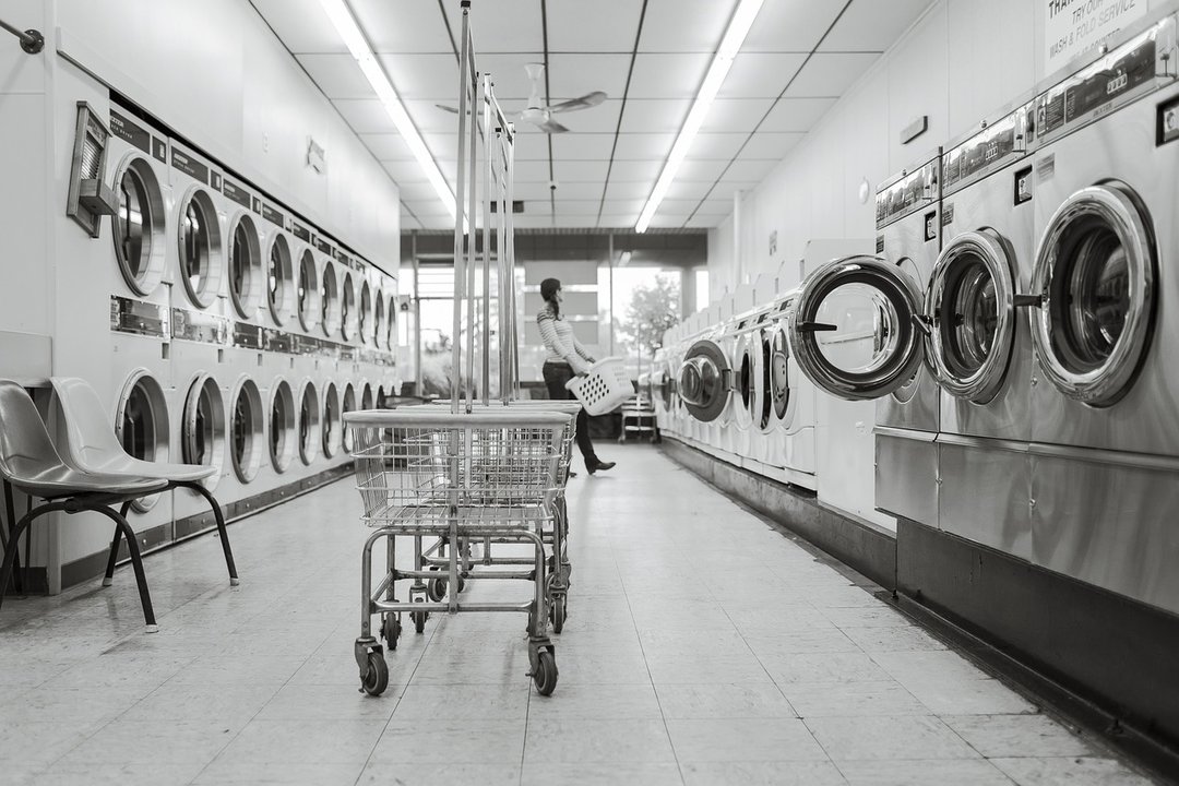 Imagen de archivo de una lavandería.