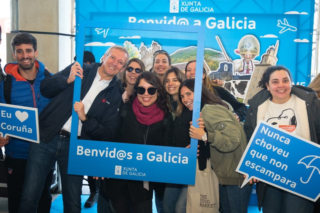 Rueda, en Oroso (A Coruña), con beneficiarias del programa BEME