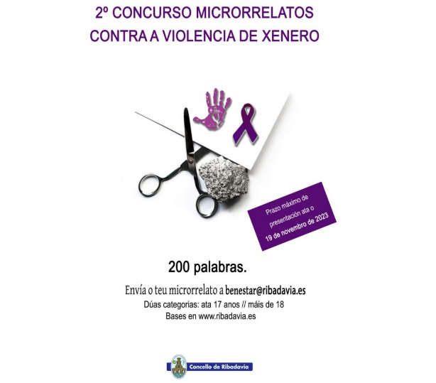 2º concurso de microrrelatos contra a violencia de xénero en Ribadavia