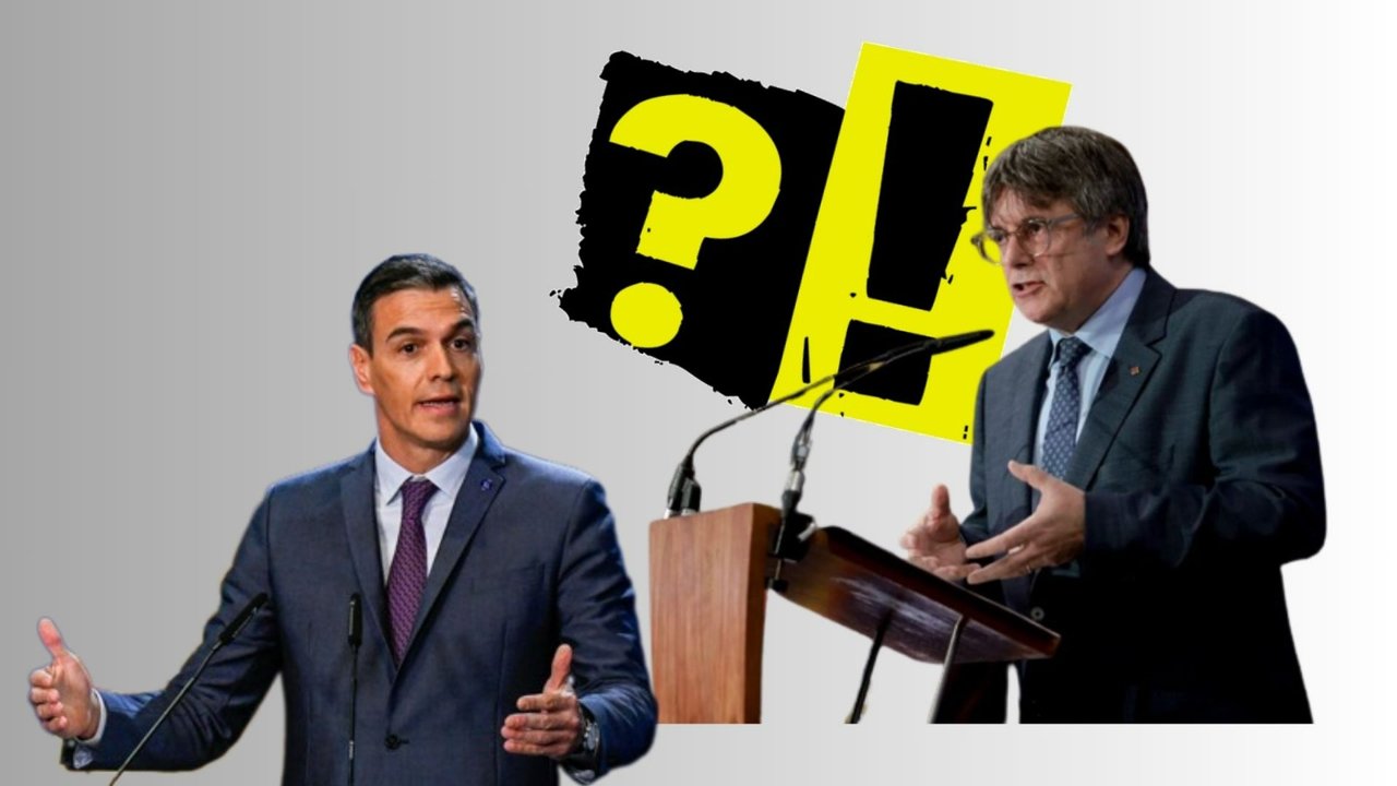 Pedro Sánches y Carles Puigdemont.