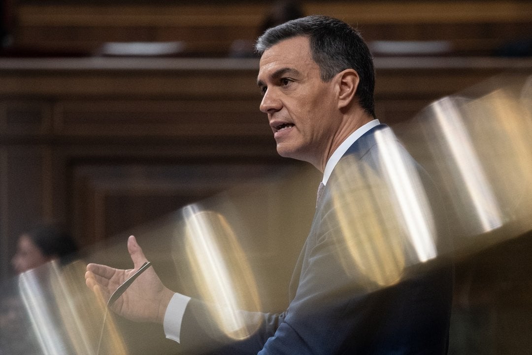 Pedro Sánchez en el debate de investidura (EP)
