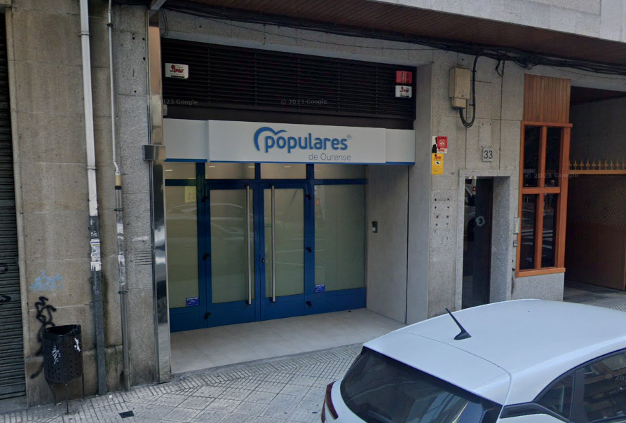 La sede del Partido Popular en Ourense, donde se encontrará la oficina.