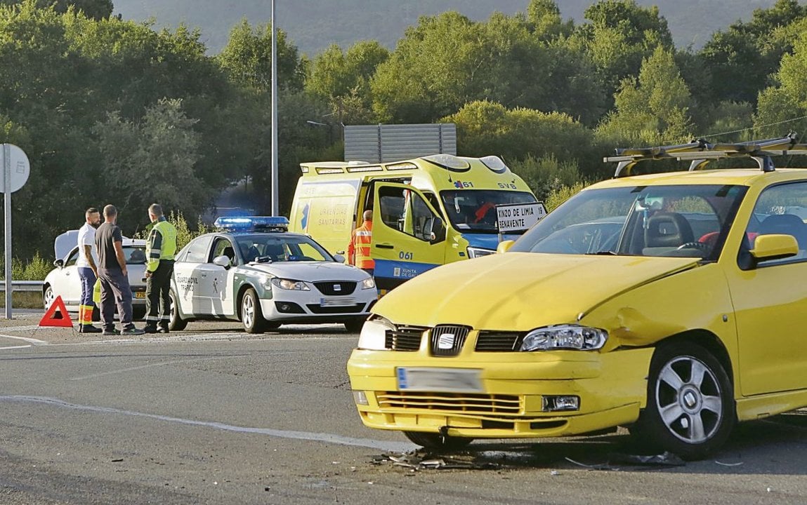 Un accidente de tráfico en Allariz.