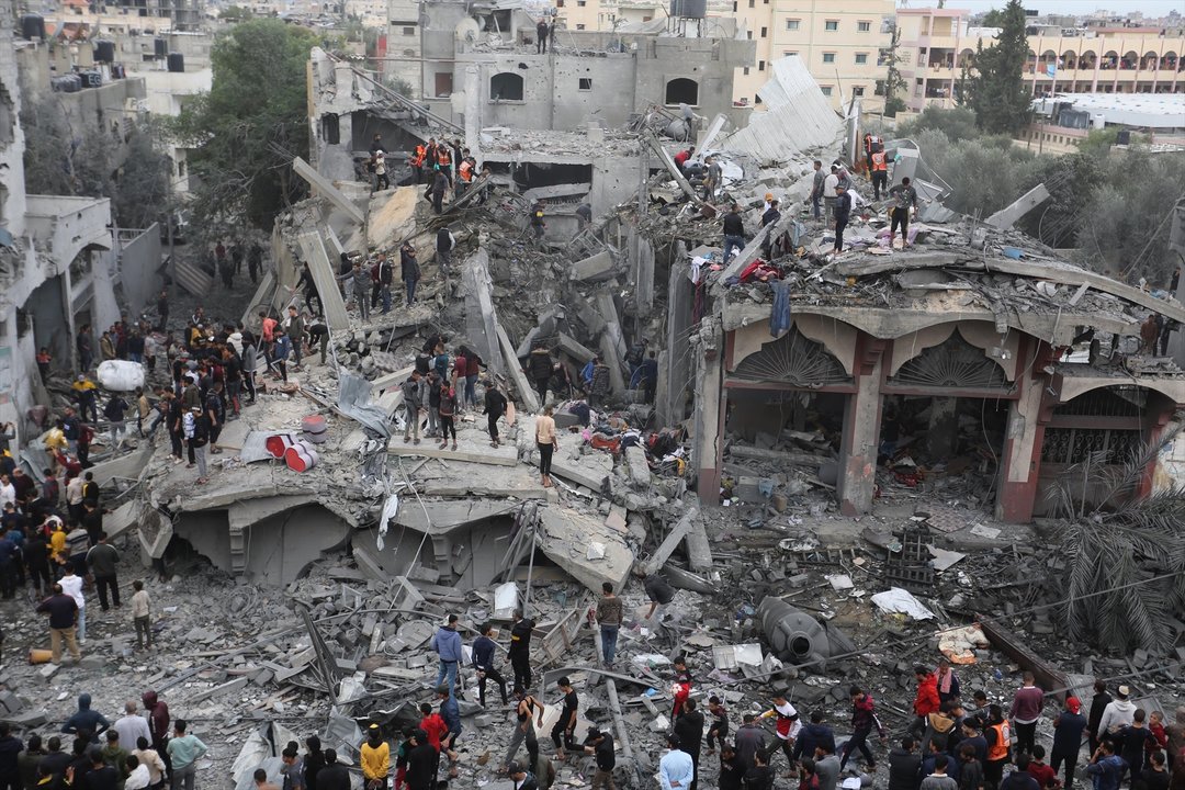 Gaza tras un bombardeo israelí.