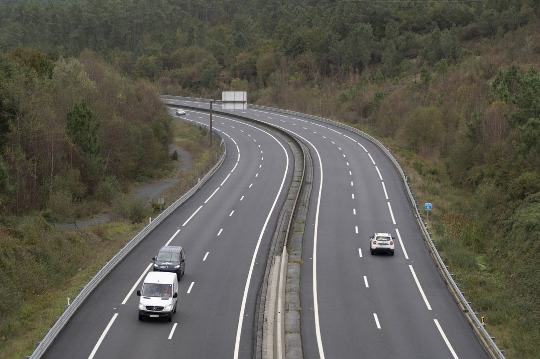 El tramo autonómico de la autopista, a la altura de O Carballiño.