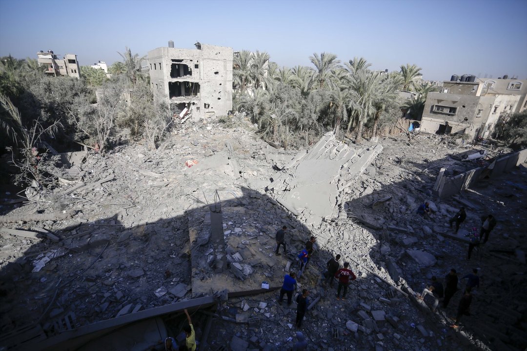 Edificios destruidos en bombardeos del Ejército de Israel en la Franja de Gaza (EP)