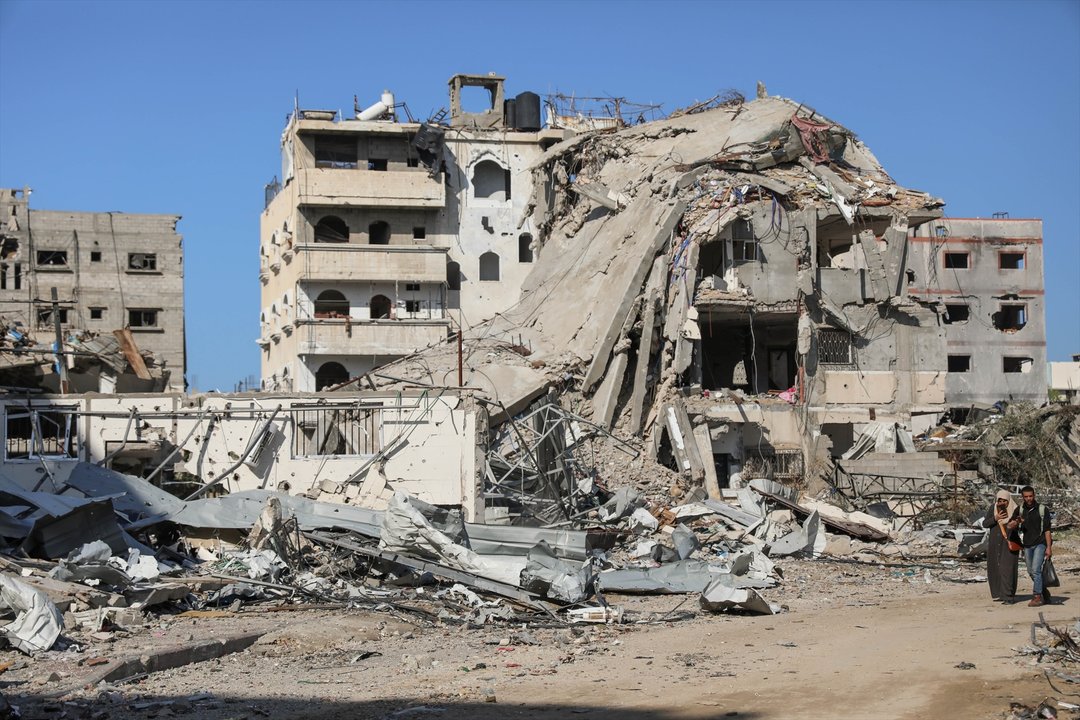 Edificios bombardeados en Gaza (EP).