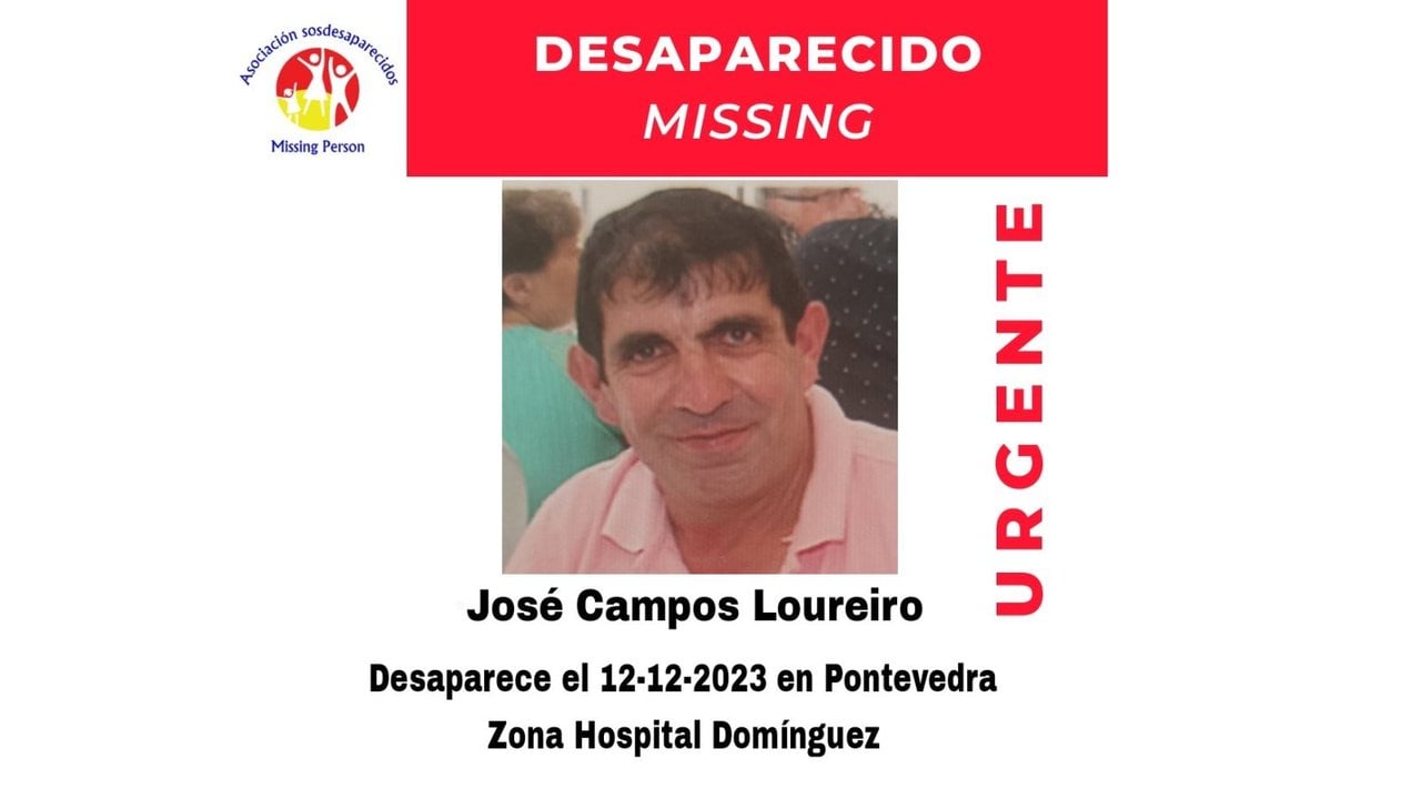 José Campos Loureiro, desaparecido en Pontevedra