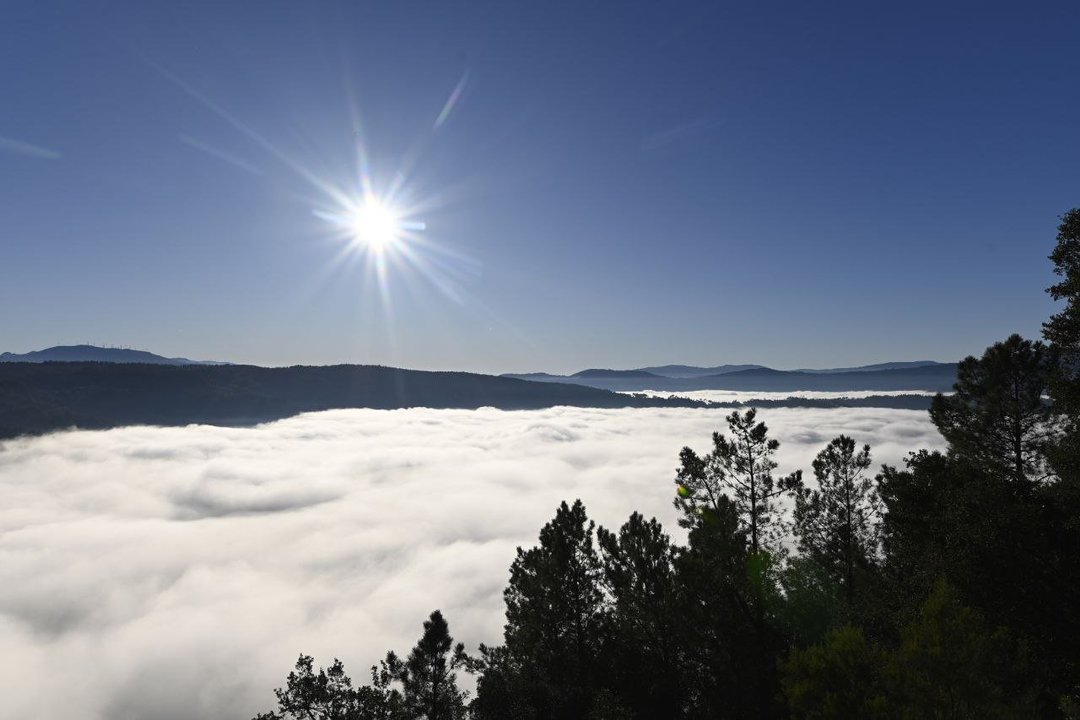 Día de sol con nubes en Ourense