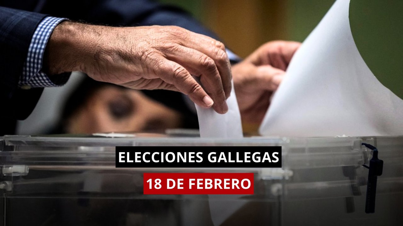 Las elecciones en Galicia se celebrarán el próximo 18 de febrero de 2024.