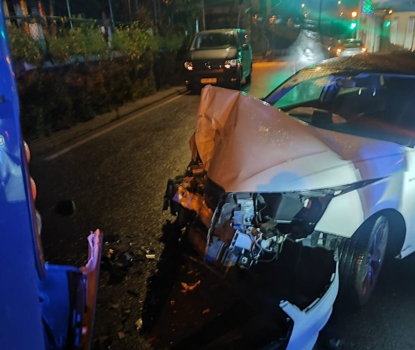 Accidente de tráfico en la carretera de Oira