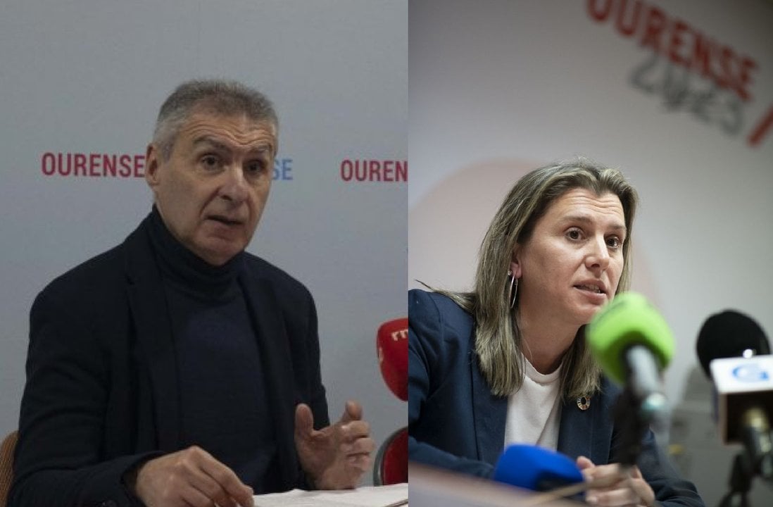 Luis Seara (BNG) y Natalia González (PSOE).
