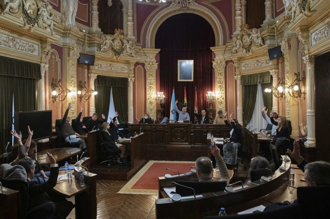 Pleno del Concello de Ourense, celebrado el pasado 30 de diciembre.