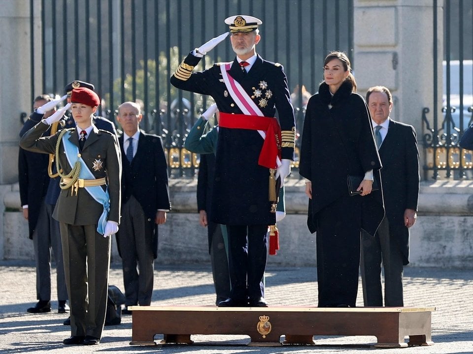 La Princesa Leonor, el Rey Felipe VI y la Reina Letizia (EP).