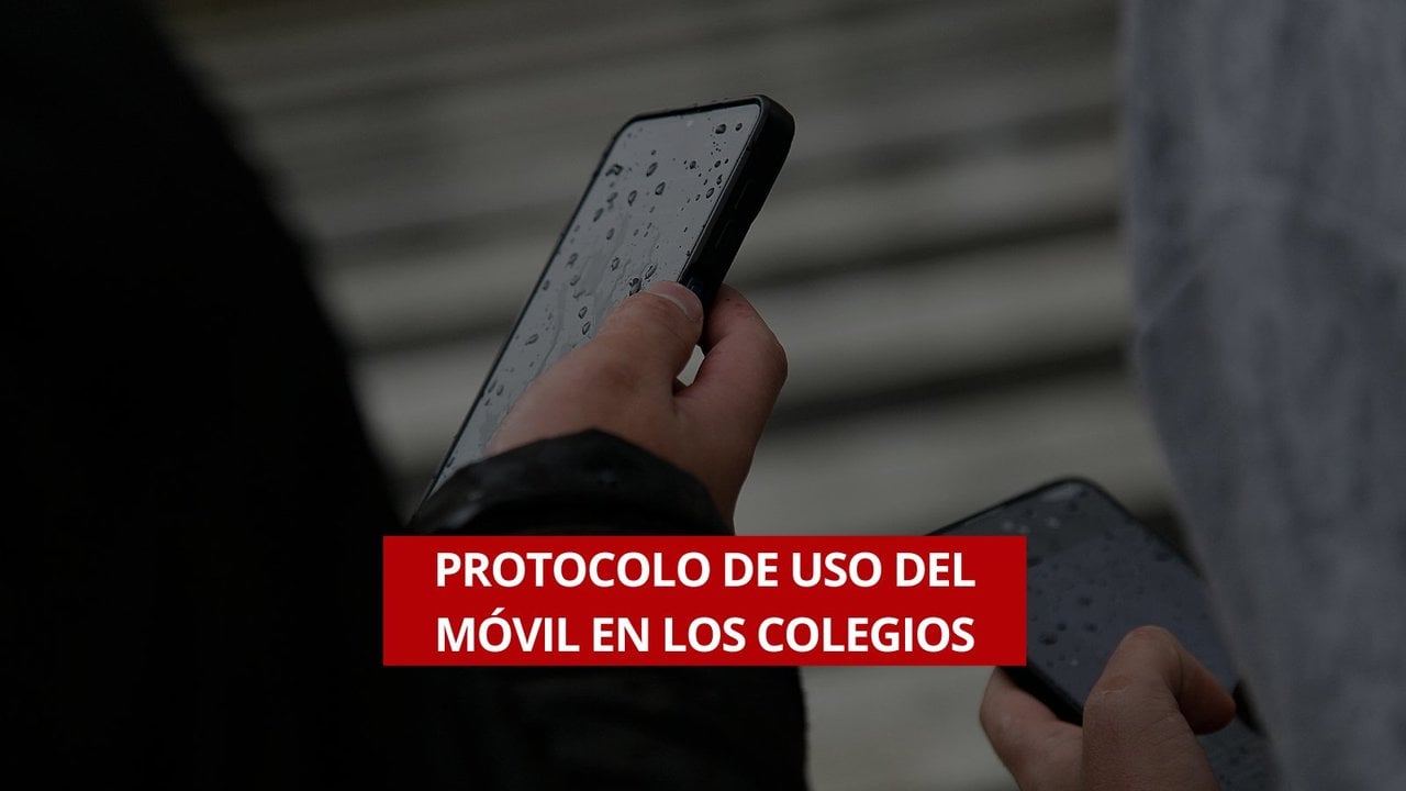 Protocolo del uso del móvil en los colegios de Galicia (LR).