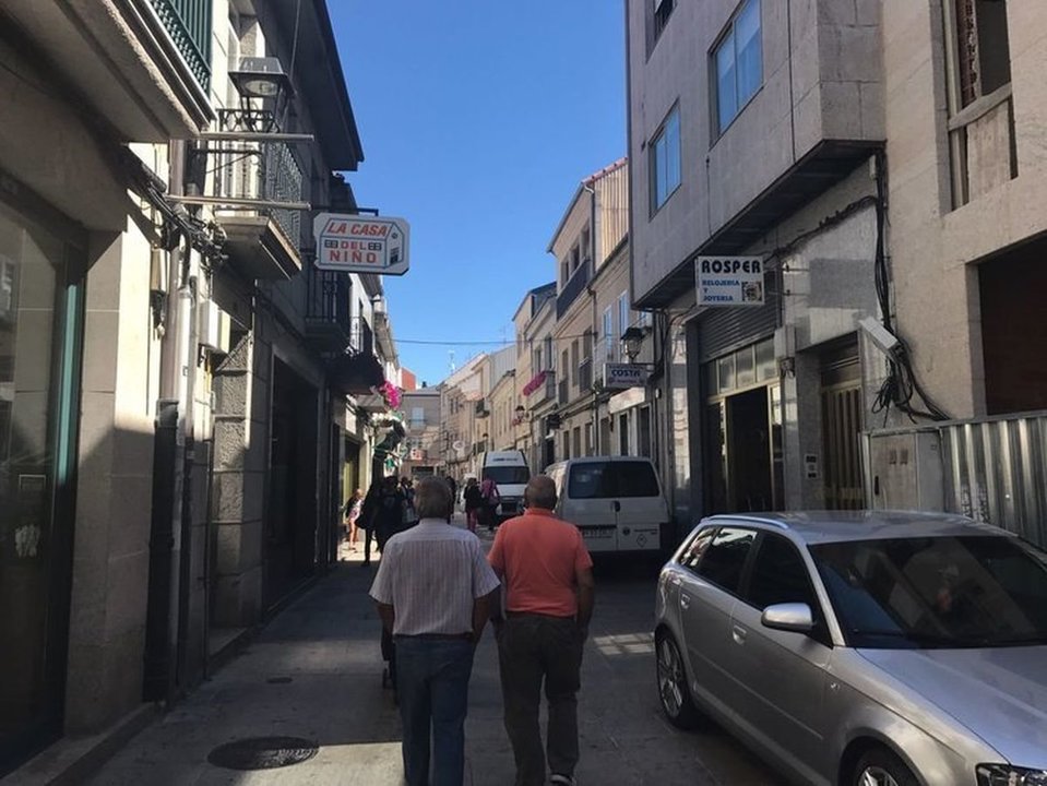 La rúa de San Roque, en Xinzo de Limia, está incluida dentro del Plan Hurbe.