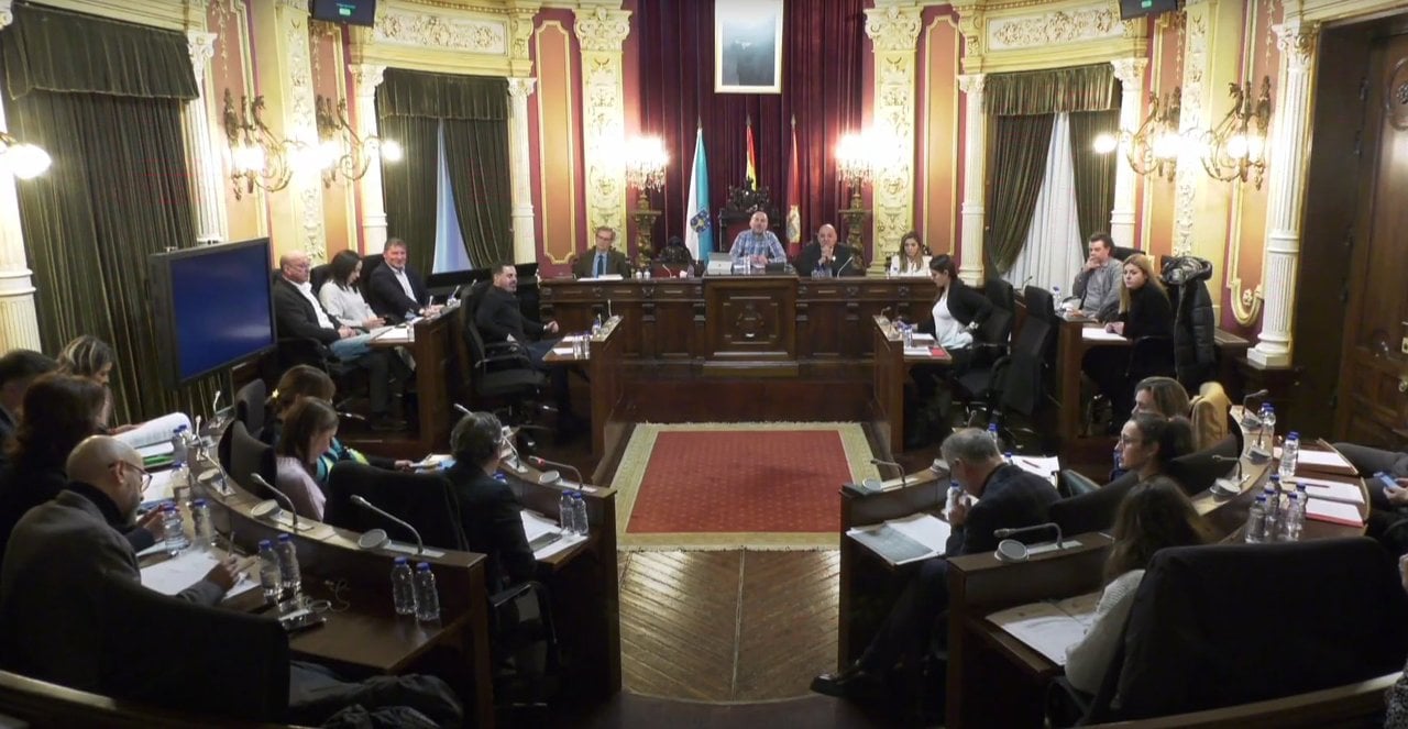 El Pleno Extraordinario del Concello de Ourense de este viernes, 12 de enero.