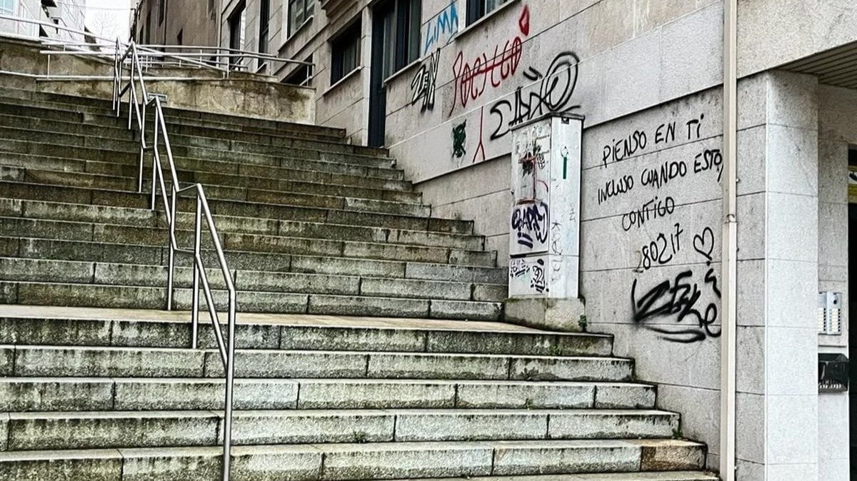 Vandalismo en Ourense.
