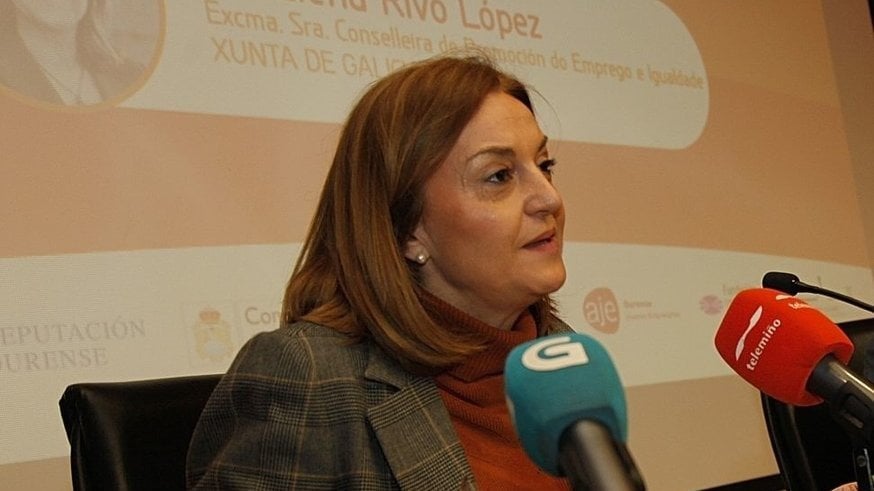 A conselleira Elena Rivo, durante a súa intervención.