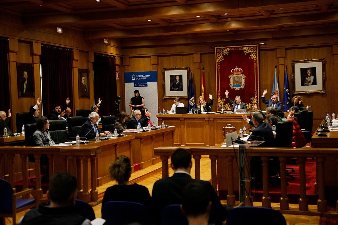 El Pleno de la Deputación de Ourense de ese viernes, 26 de enero.
