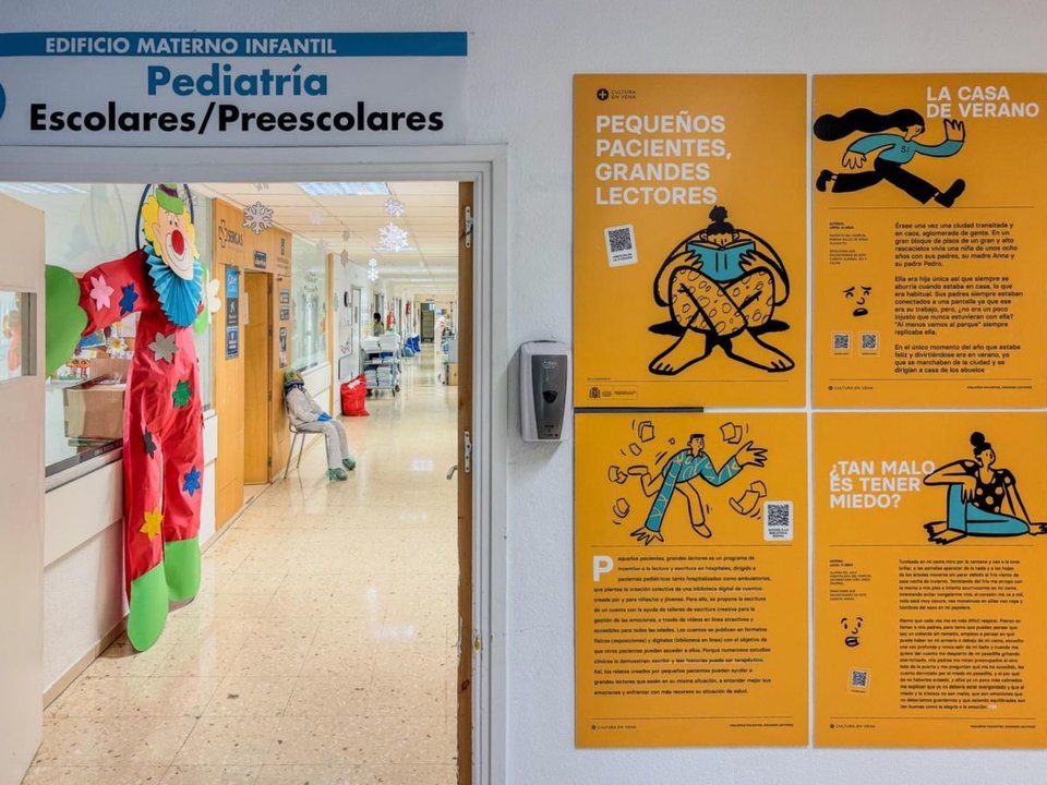 Imagen de la exposición en el área de Pediatría.