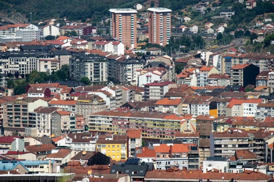 Vista del parque de viviendas actual en la ciudad.