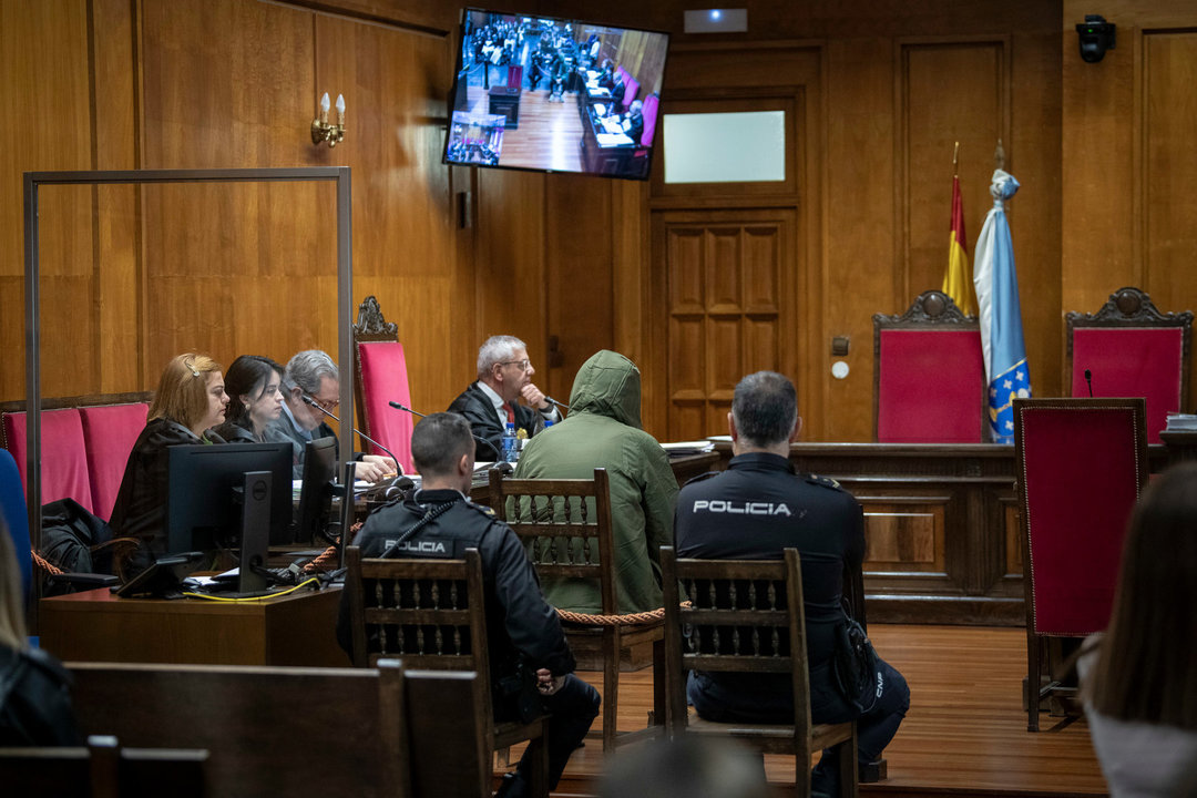 OURENSE (AUDIENCIA PROVINCIAL). 21/02/2024. OURENSE. Terceiro día do xuízo contra Julio González Sierra, acusado do suposto asasinato de Nerea Añel. FOTO: ÓSCAR PINAL