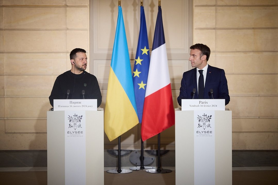Macron y Zelensky (EP)