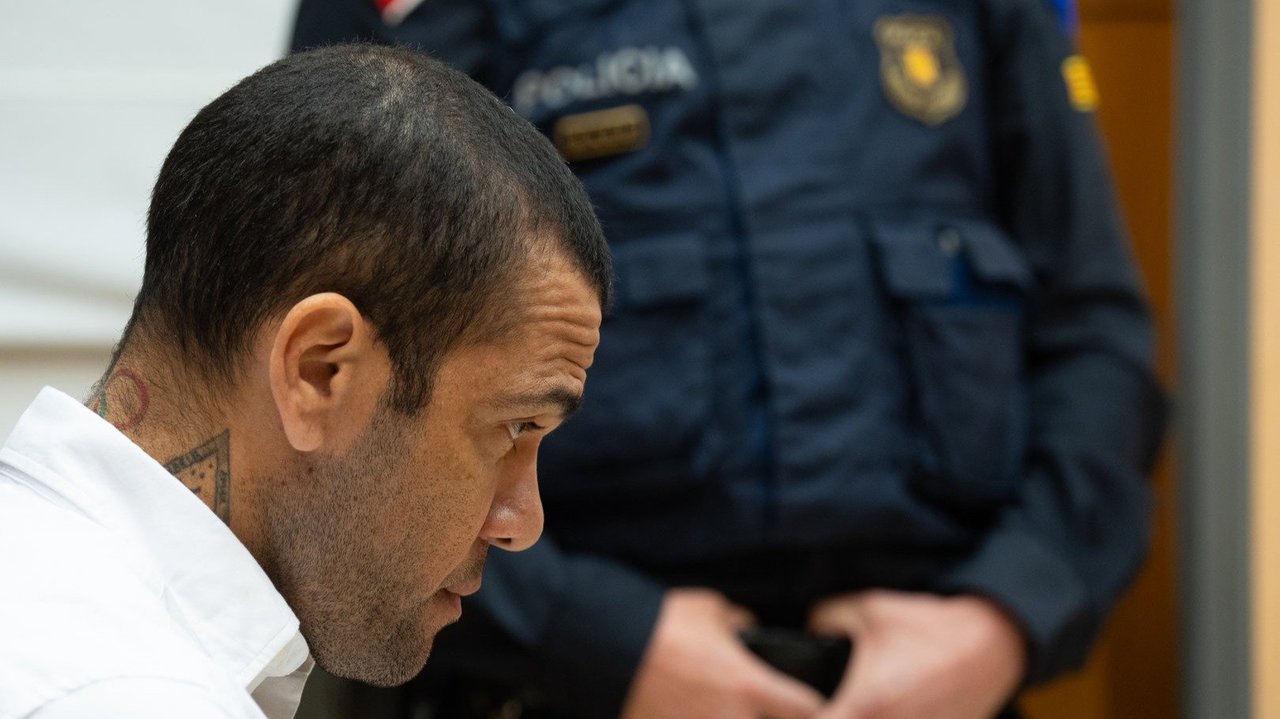 El futbolista Dani Alves, en una imagen durante el juicio contra él por violación (foto: E.P.)