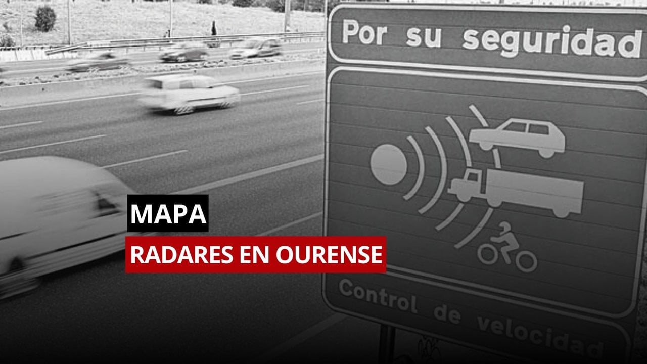 Descubre la ubicación de los siete nuevos radares fijos que planea instalar el Concello de Ourense en la ciudad.