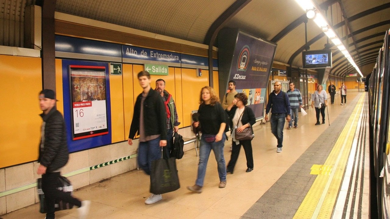 La estación Alto de Extremadura, en la línea 6 del metro de Madrid. (Foto de archivo).