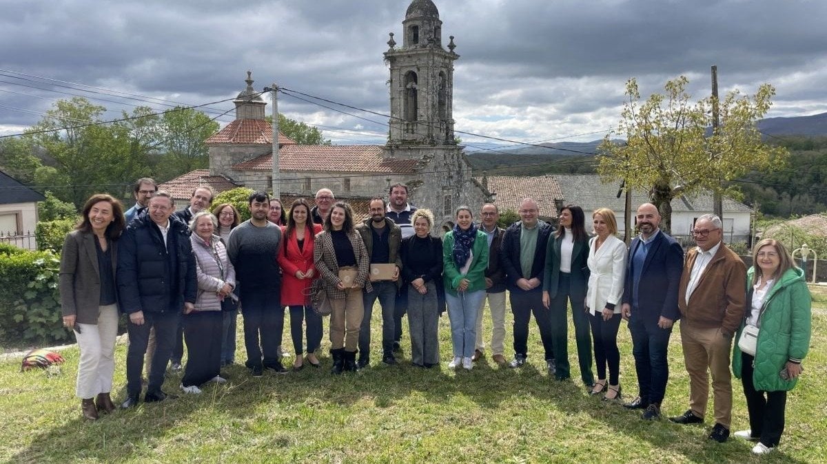 Participantes en la jornada de este jueves en San Xoán de Río de Ourense Rural é vida.