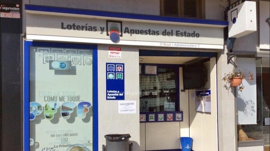 La administración de Lotería de Galicia encargada de vender el décimo ganador de un premio de 300.000 euros de la Lotería Nacional