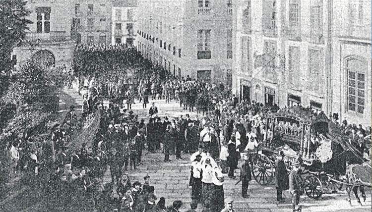 Foto Pacheco 1916. Ourense. Entierro de José Ramos, jefe del partido liberal.