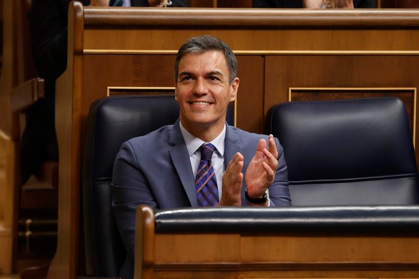 Pedro Sánchez en el Congreso (Foto: EFE).