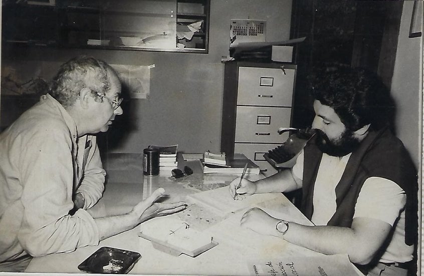 Virxilio, al inicio de los 80, durante una entrevista.