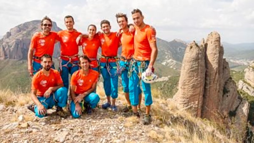 Integrantes do Equipo Galego de Novos Alpinistas