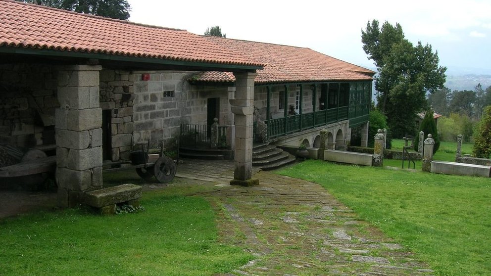 Vista del Pazo Museo dedicado a Otero Pedrayo, en Trasalba