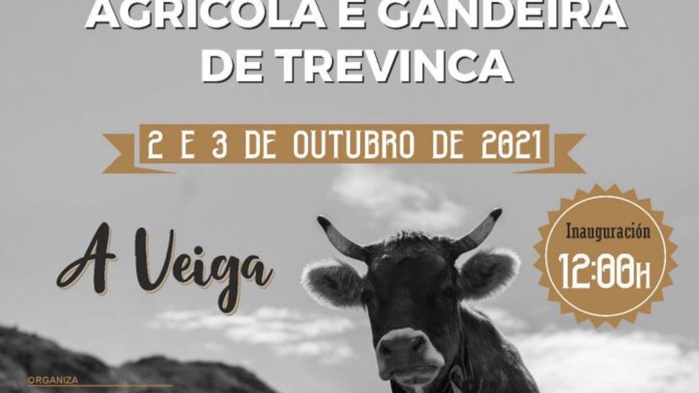 Cartel de la I Exposición Agrícola e Gandeira de Trevinca.