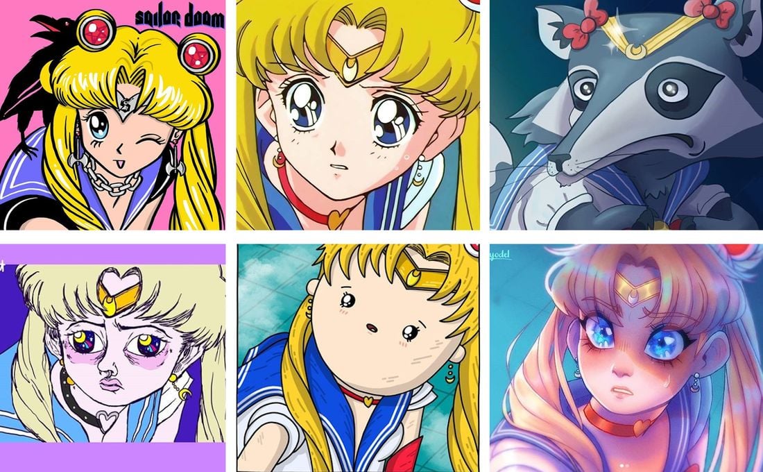Los ilustradores ourensanos se suman al último reto viral: redibujar a Sailor  Moon